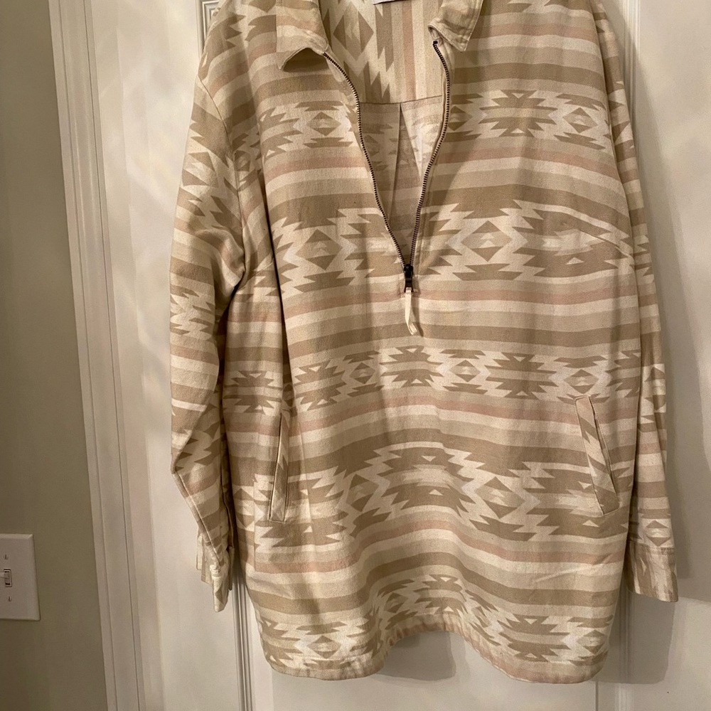 Sonoma Beige Patterned Pullover Top - image 1